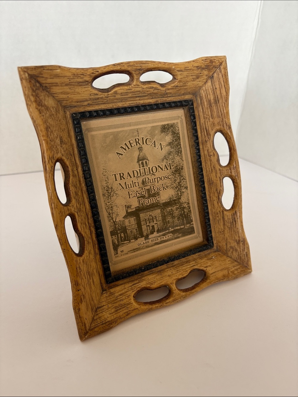 Vintage Hope Picture Frame Co American Traditional Faux Wood Frame 3.5x4.5